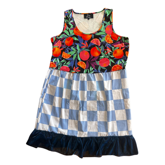 Funky Upcycled Tank Top Dress | Handmade