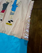 Beavis & Butt-Head Smiley Tank Dress featuring original graphic and colorful turquoise panel.