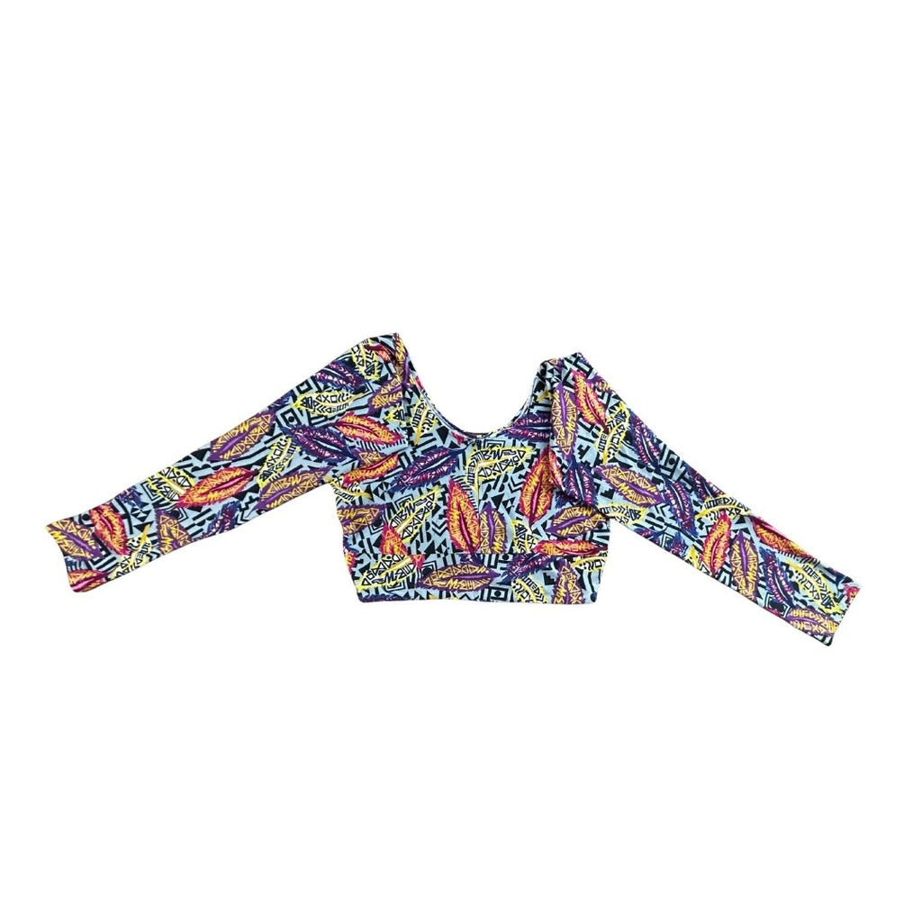 Upcycled Long Sleeve Crop Top – Made From Leggings