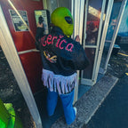 ’Merica Fringe Jacket – One of a Kind Upcycled Statement Piece