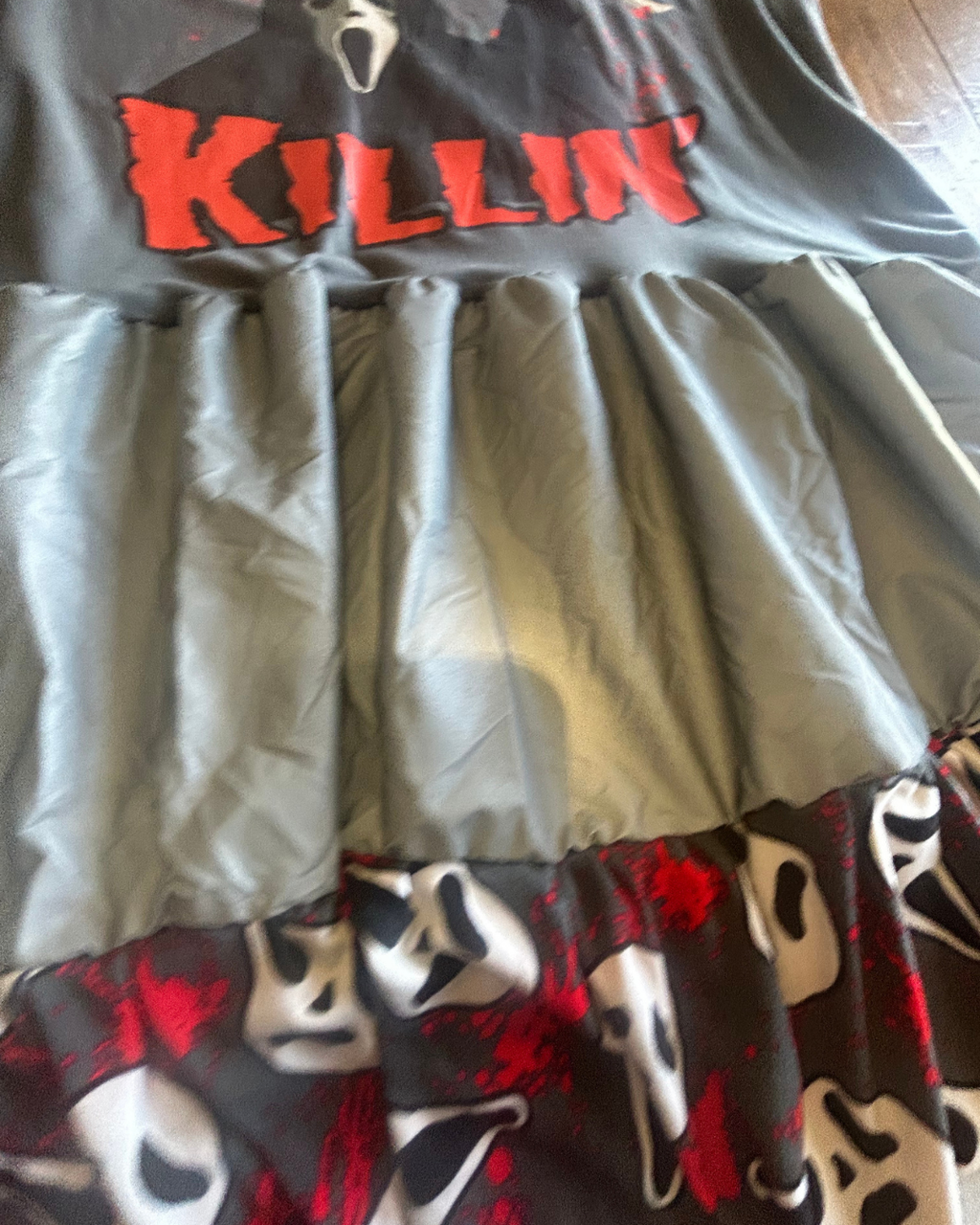 Just Chillin’ Killin’ Upcycled T-Shirt Dress