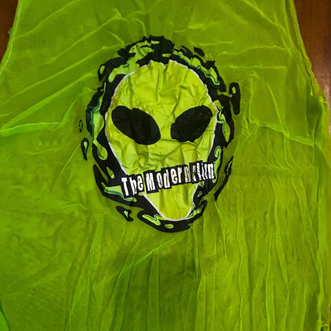 👽 Neon Signal Sheer Dress 👽