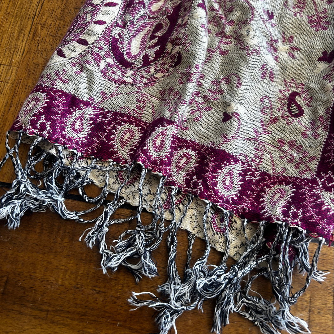 Handmade Boho Set | Upcycled Leggings + Pashmina