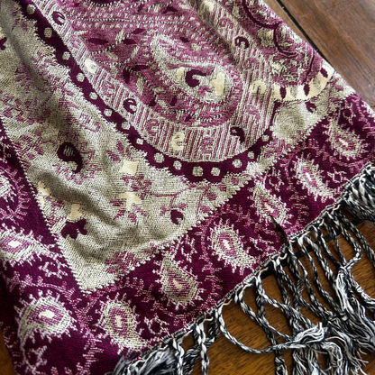 Handmade Boho Set | Upcycled Leggings + Pashmina