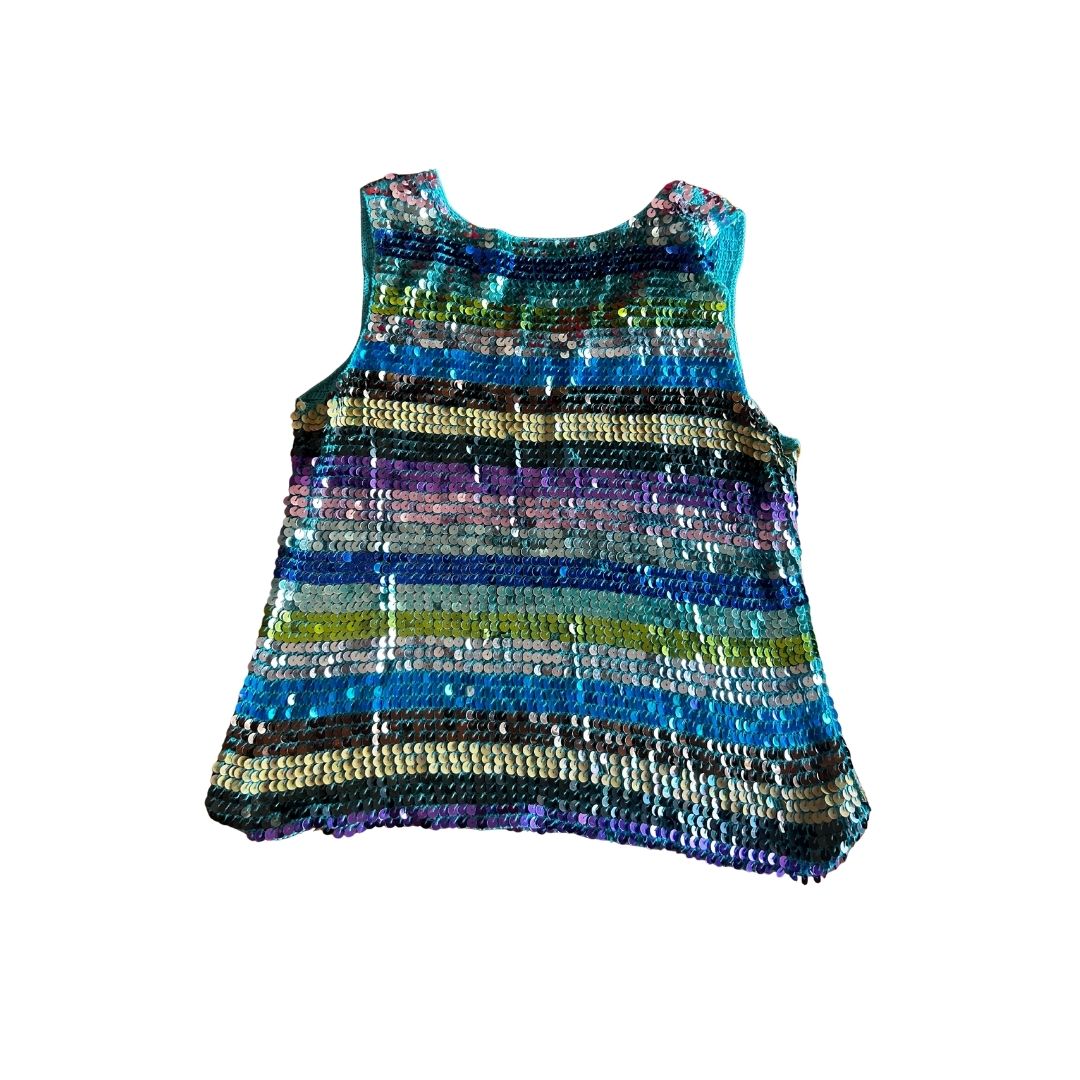 Upcycled Sequin Bag – Made from a Tank Top | One-of-a-Kind | Handmade in Arizona