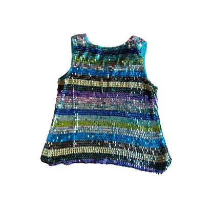 Upcycled Sequin Bag – Made from a Tank Top | One-of-a-Kind | Handmade in Arizona