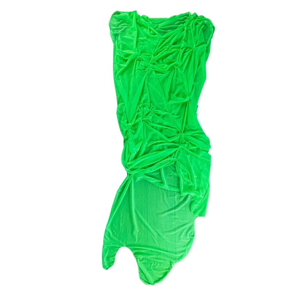 Handmade Slime Mesh Dress — Drippy, Gooey, Alien-Core Glam