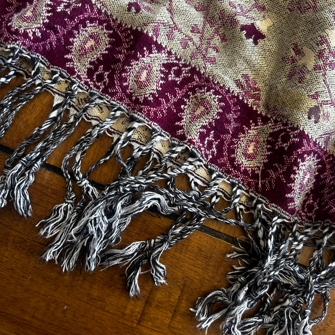 Handmade Boho Set | Upcycled Leggings + Pashmina