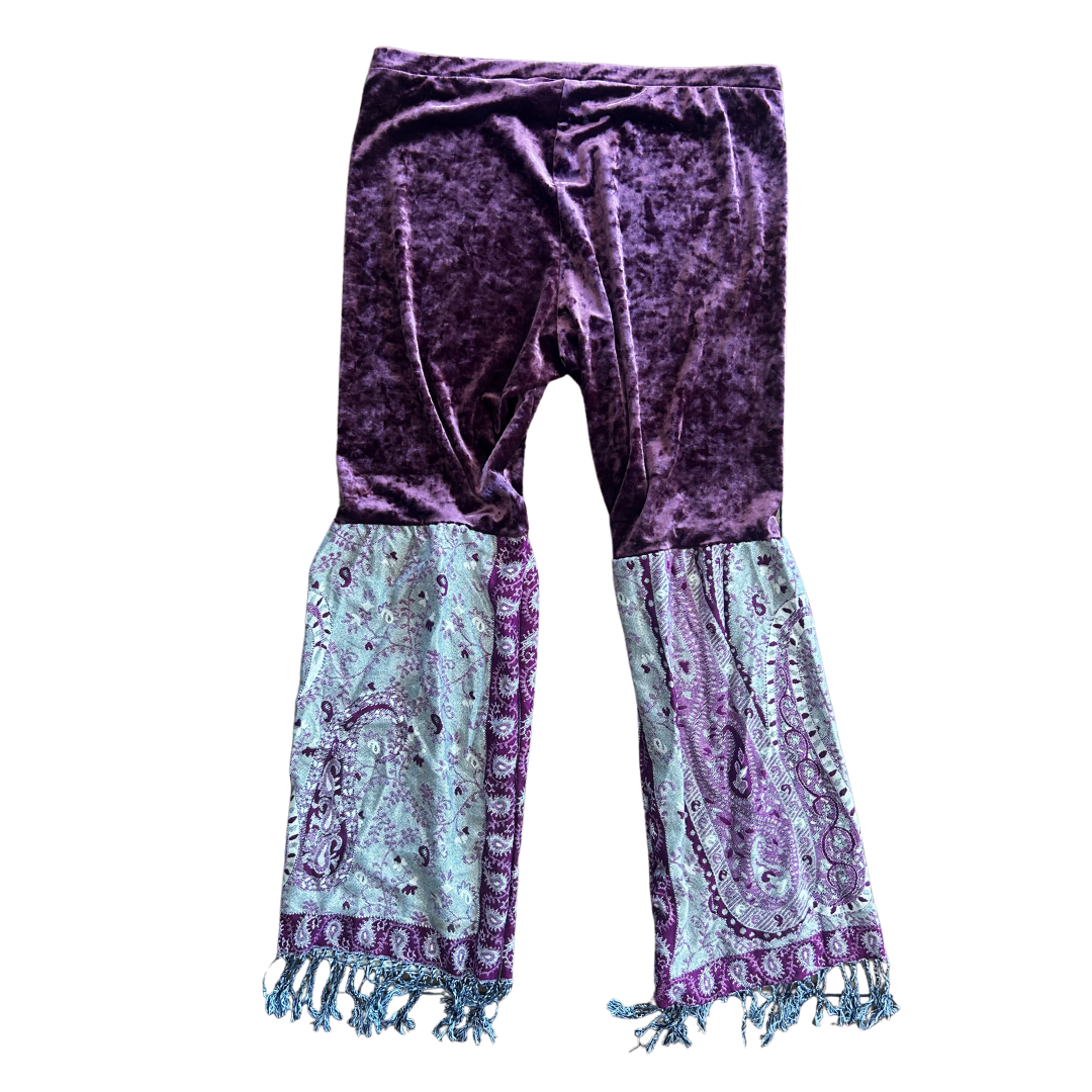 Handmade Boho Set | Upcycled Leggings + Pashmina