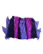 Mistress of Mischief Upcycled Maleficent Set in black, purple, and magenta, unique women's clothing.