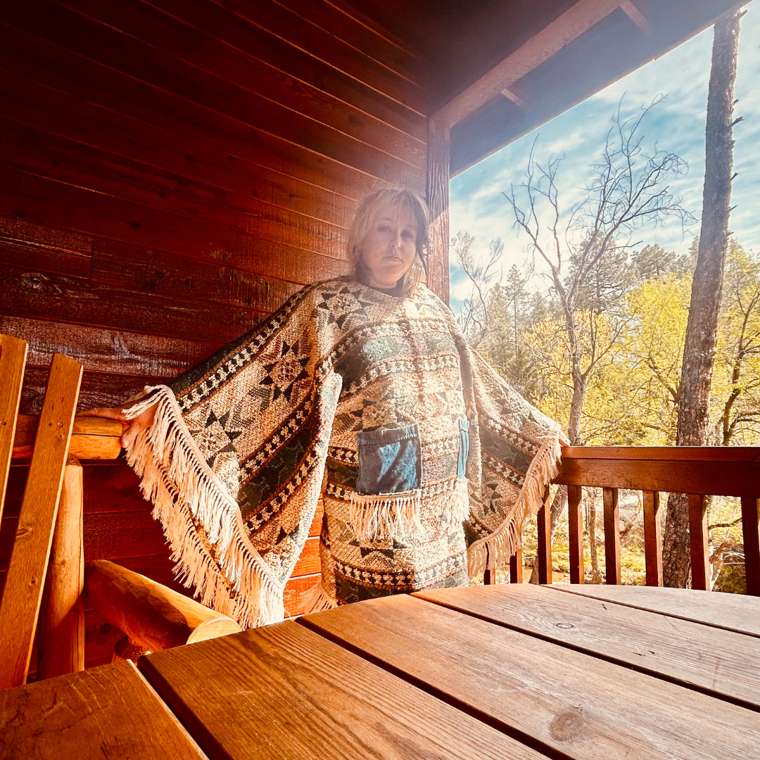The Modern Alien – Handmade Fringe Blanket Dress