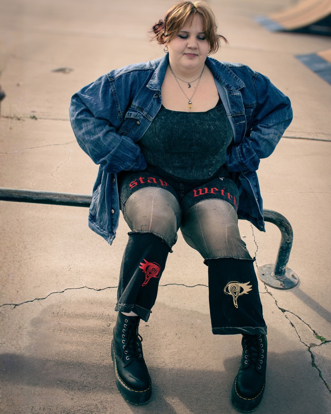 Denim After Dark Upcycled Lace-Up Corset Top | One of One