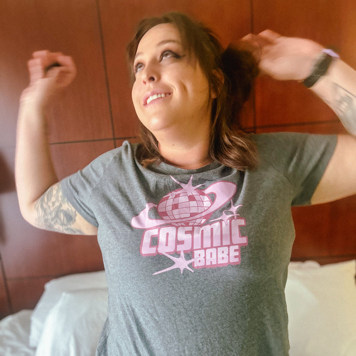 Cosmic Babe Graphic T-Shirt – Handmade & One-of-a-Kind
