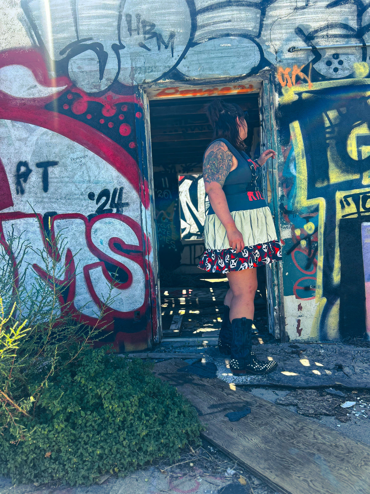 Just Chillin’ Killin’ Upcycled T-Shirt Dress