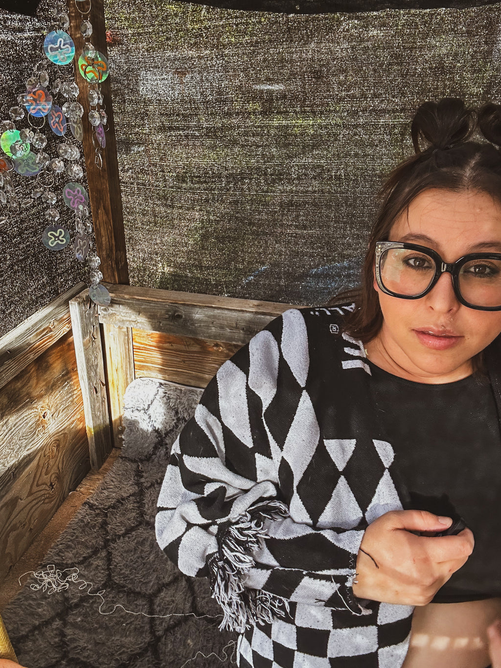 Checkmate Chaos Jacket – One of a Kind Upcycled Statement Piece