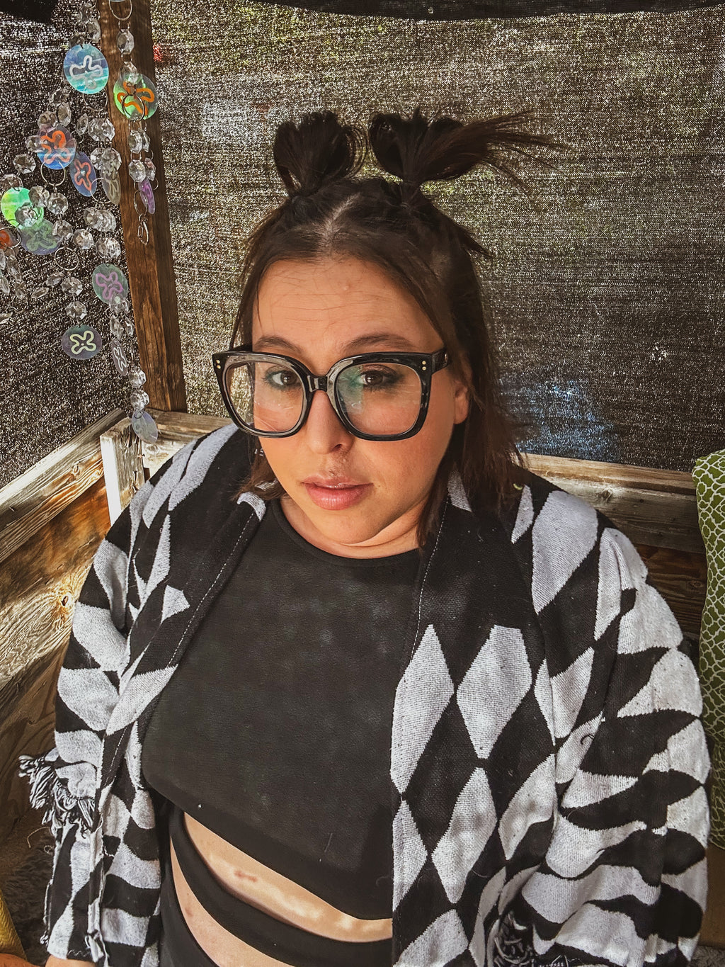 Checkmate Chaos Jacket – One of a Kind Upcycled Statement Piece