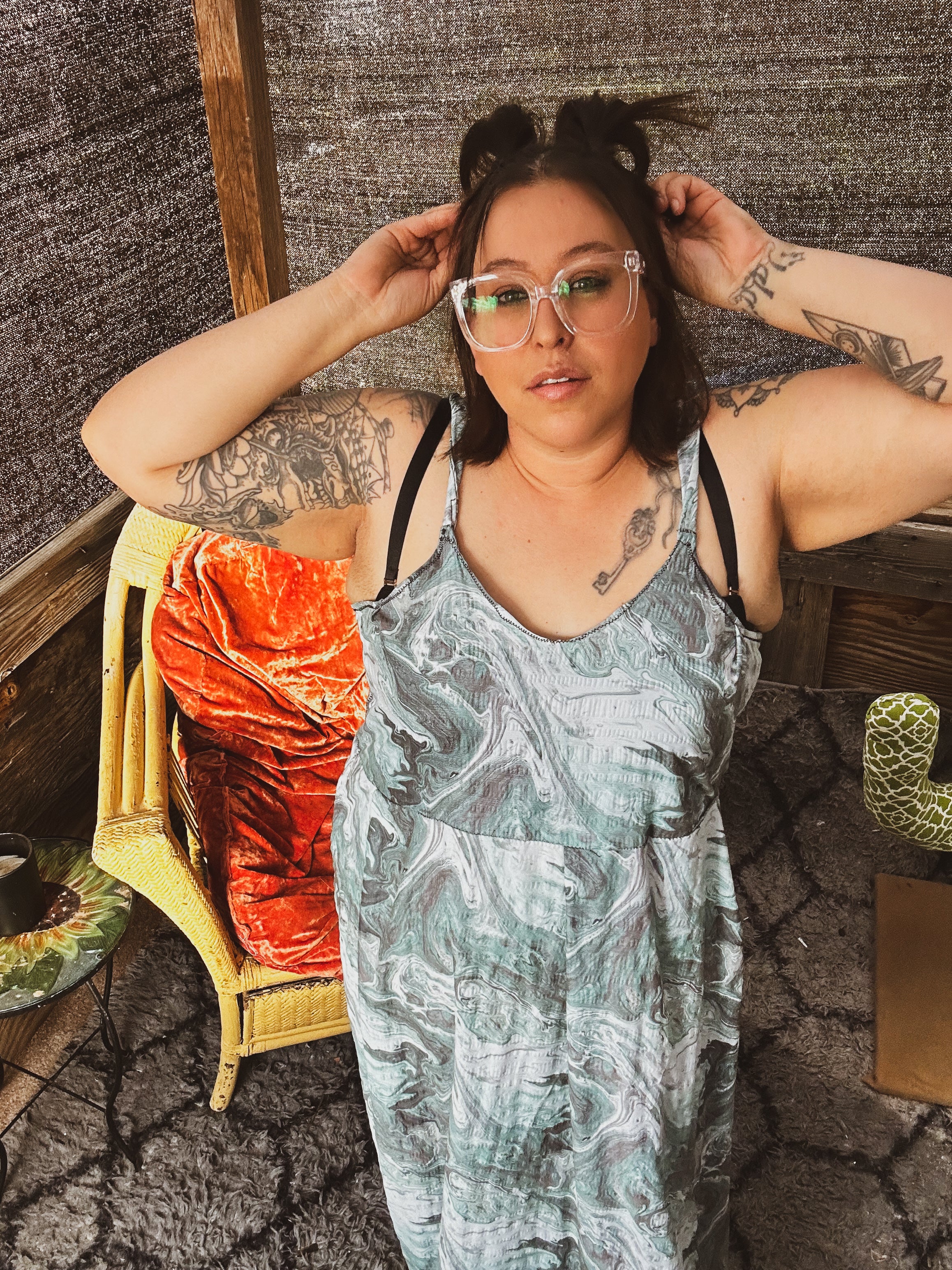 🌊 Marble Mirage Maxi Dress 🌊