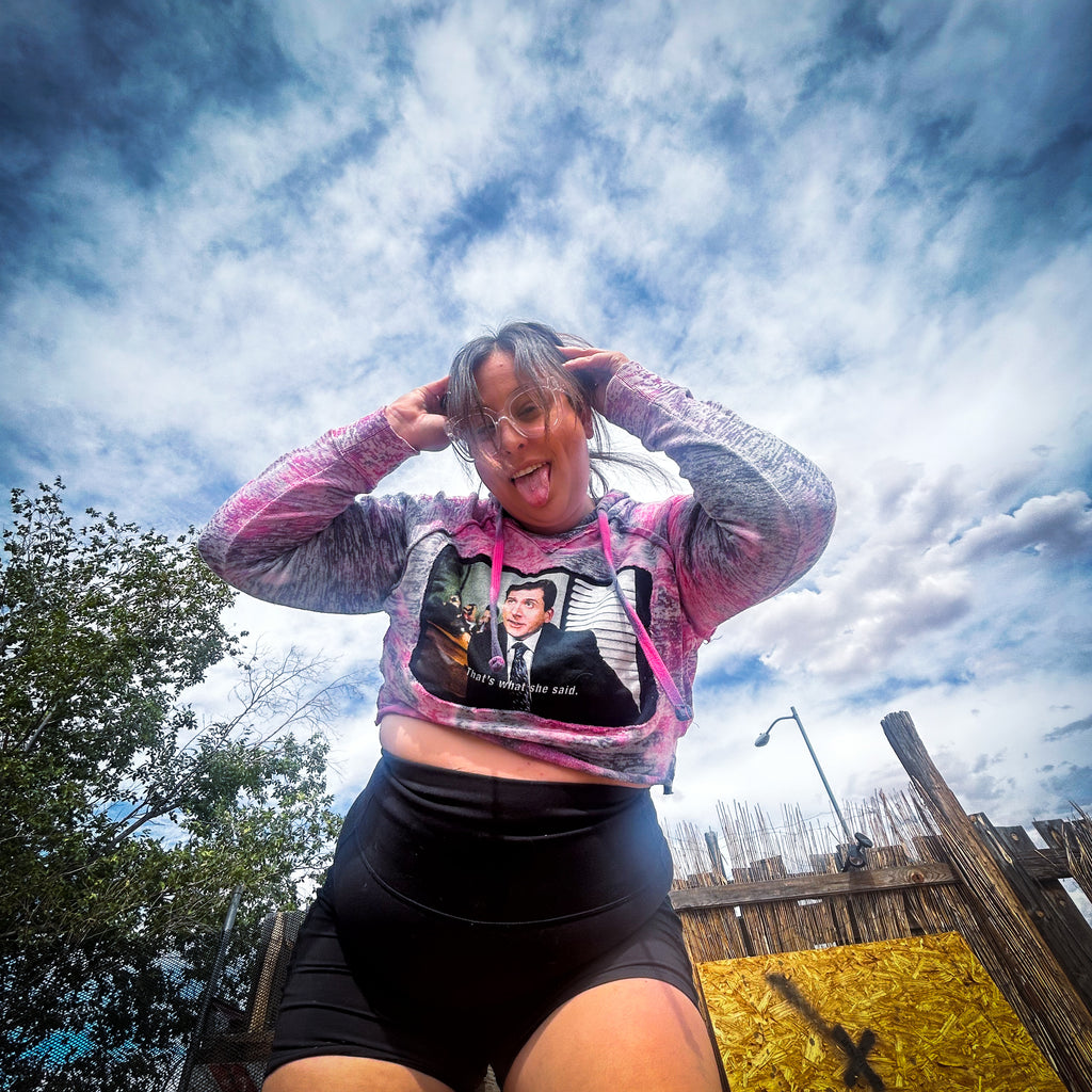 That's What She Said Crop Hoodie