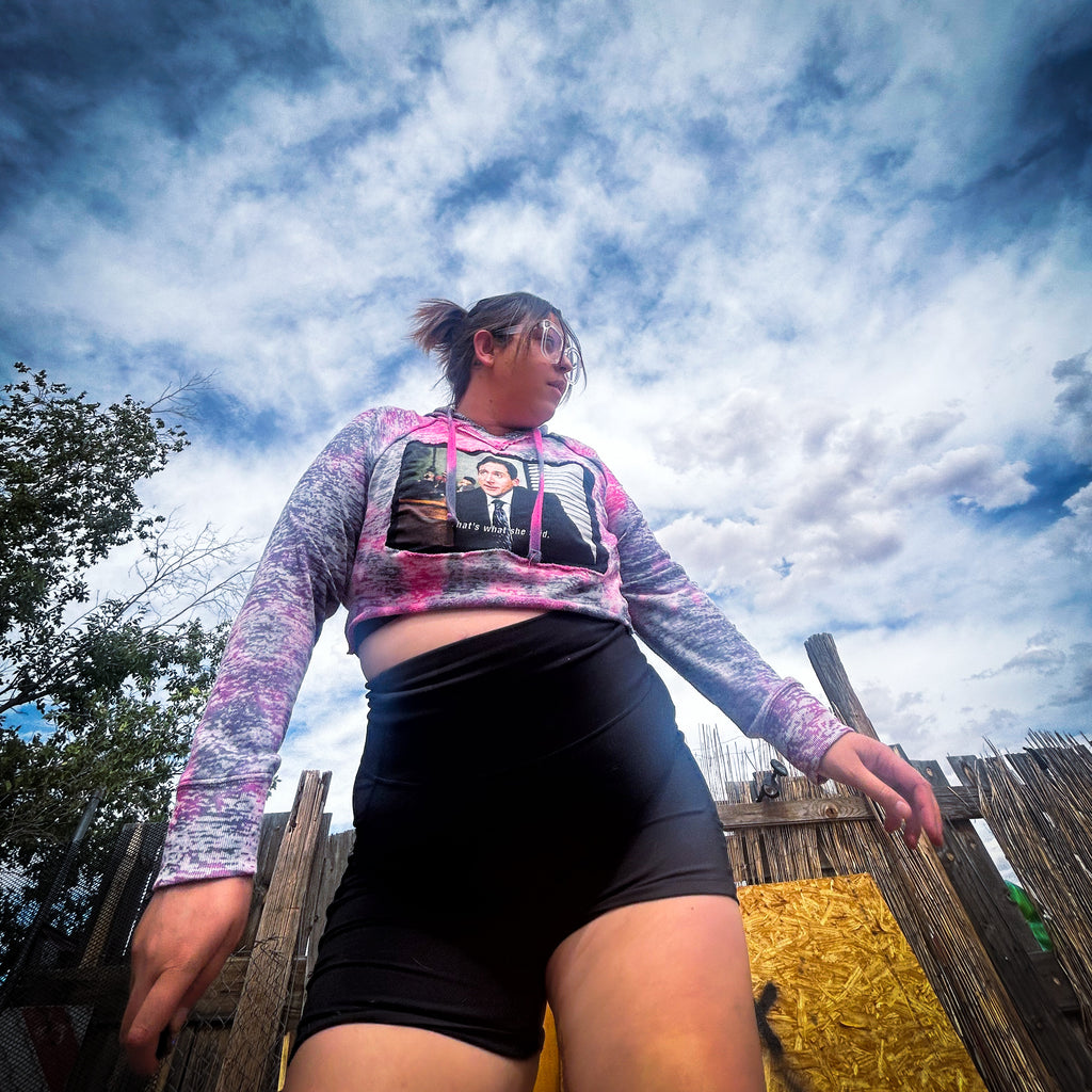 That's What She Said Crop Hoodie
