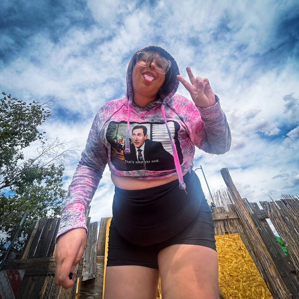 That's What She Said Crop Hoodie