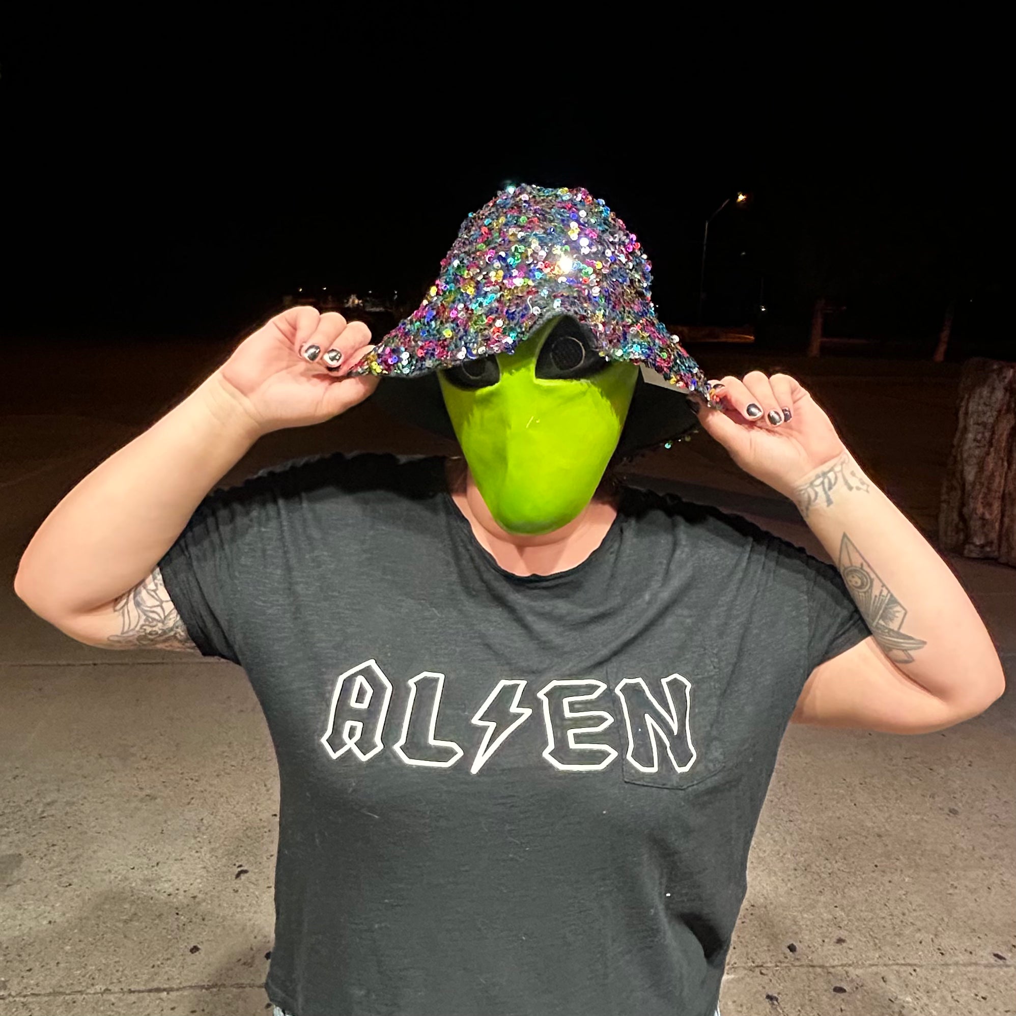 Sequin Reversible Bucket Hat – Handmade & Upcycled