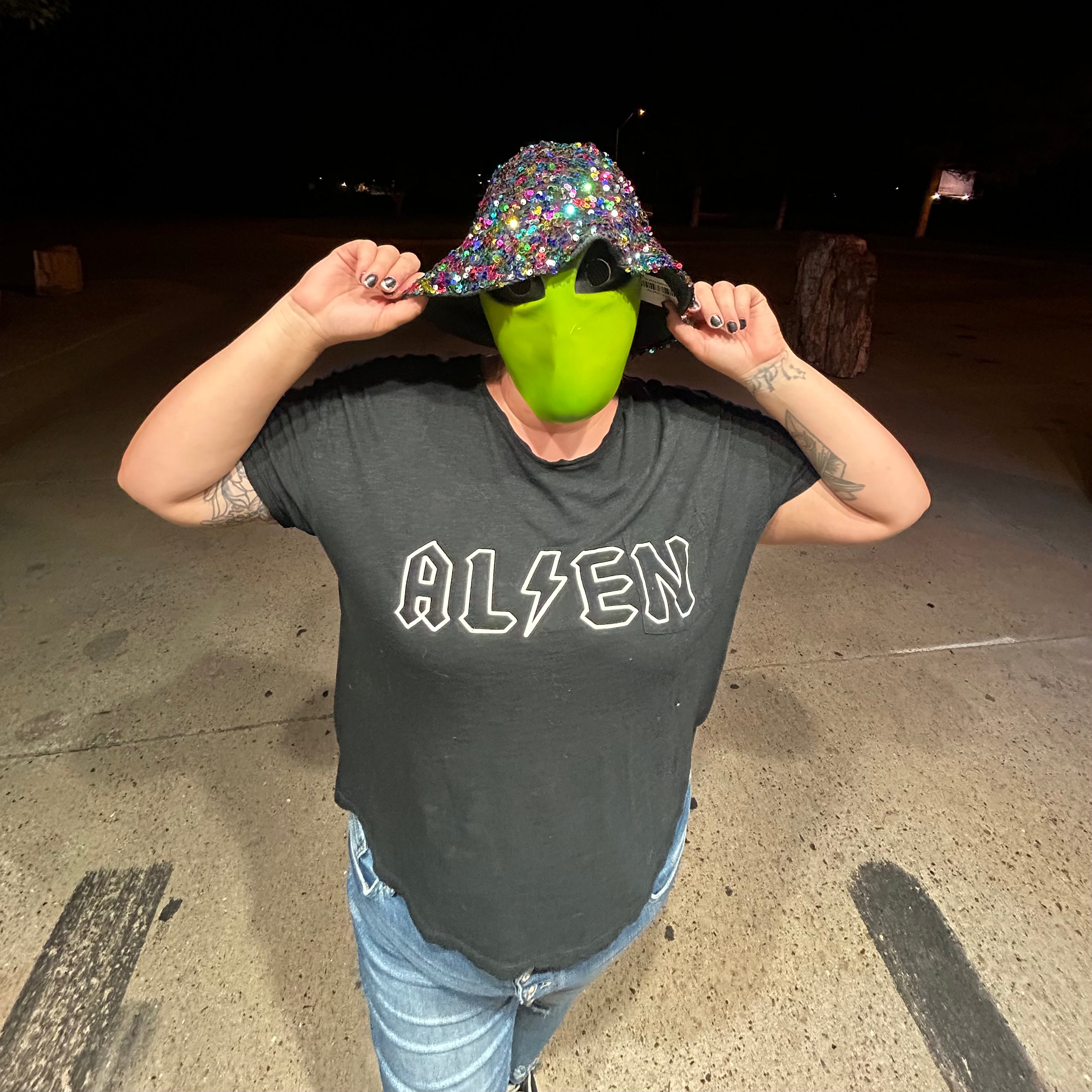 Sequin Reversible Bucket Hat – Handmade & Upcycled