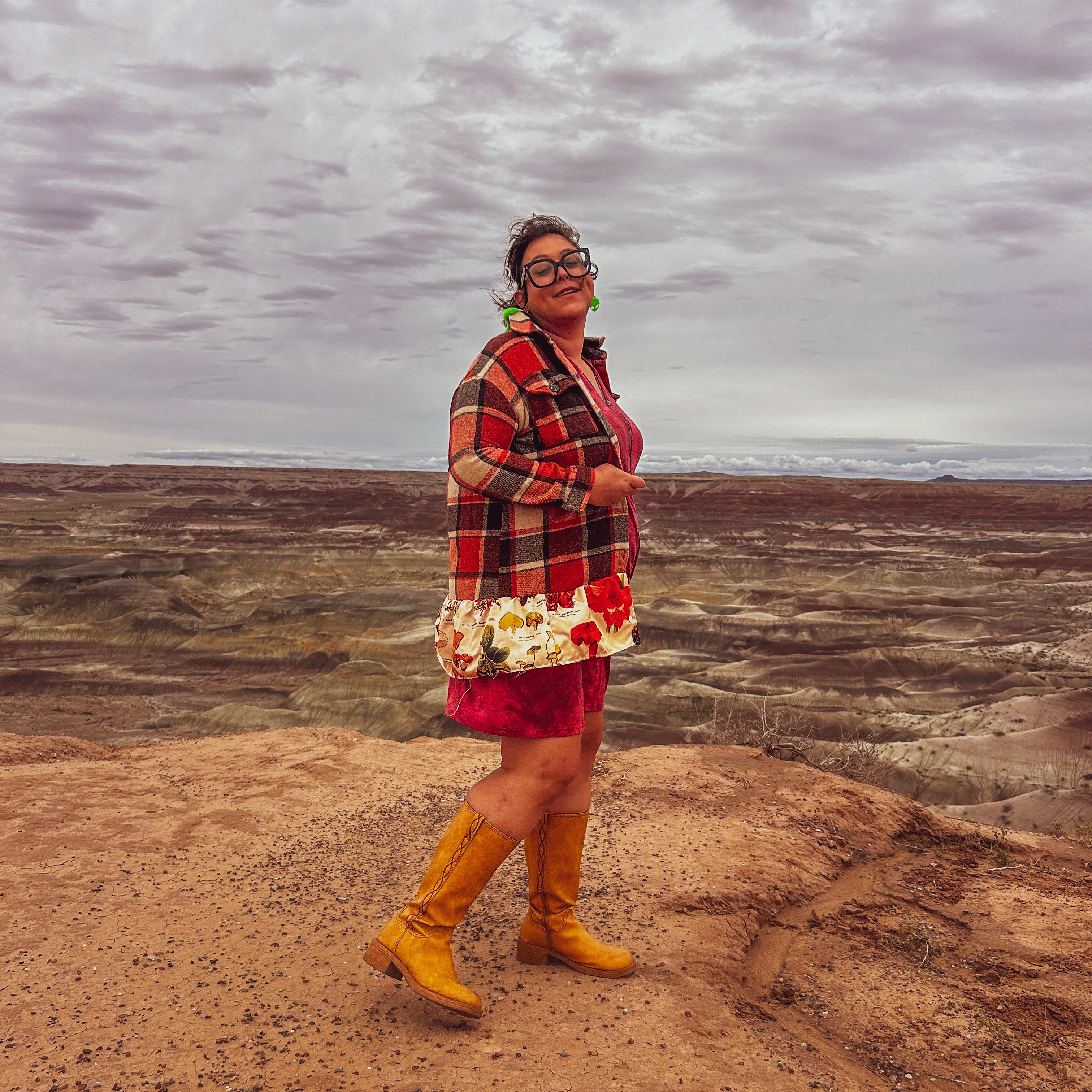 Cosmic Bloom Zip Hoodie – One of a Kind Upcycled Statement Piece