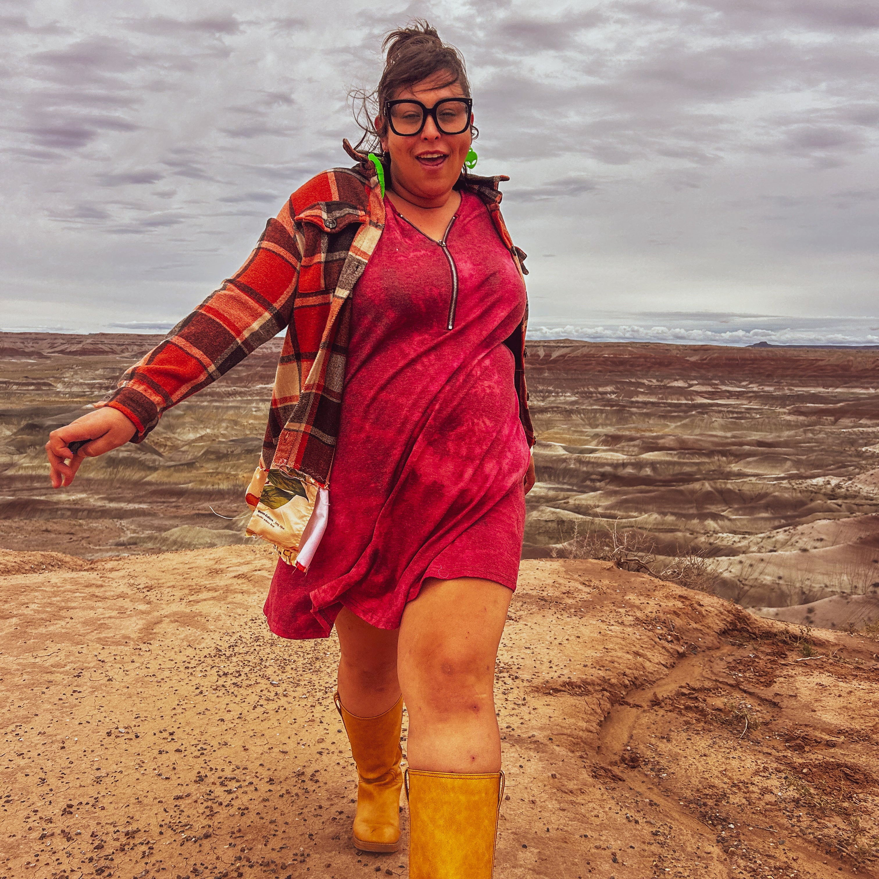 Cosmic Bloom Zip Hoodie – One of a Kind Upcycled Statement Piece