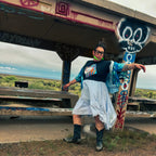 Wild Thing Tee Dress – One of a Kind Upcycled Statement Piece