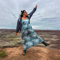 Marble Mirage Maxi Dress – One of a Kind Upcycled Statement Piece