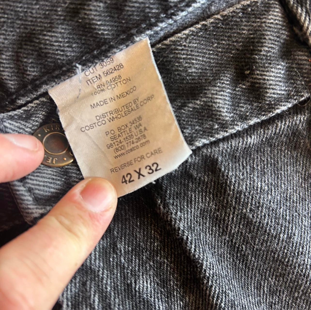 Upcycled Flame Stitch Denim Maxi Skirt