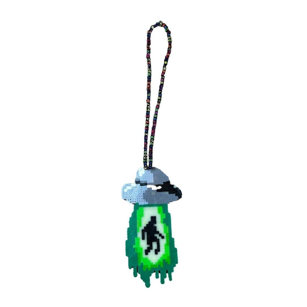 Alien Abduction Perler Necklace – Handmade & Extra - Terrestrial AF - The Modern Alien