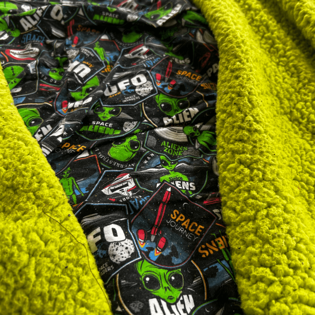 Alien - Lined Fleece Coat – Handmade & Upcycled - The Modern Alien
