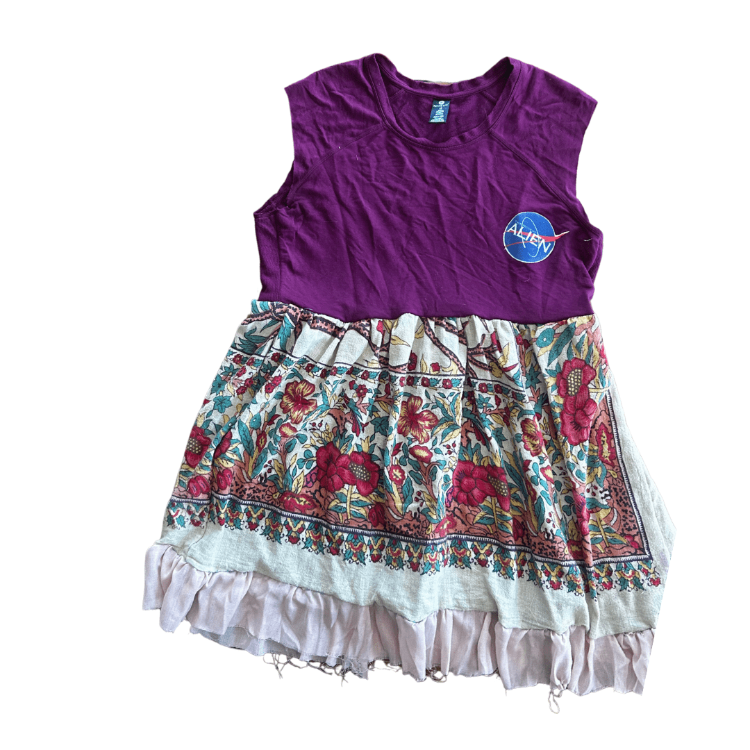 Alien Patch Dress – Handmade & Upcycled - The Modern Alien