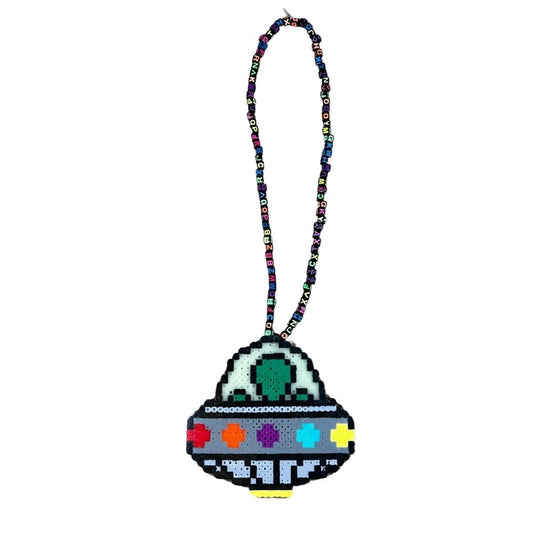 Alien UFO Perler Necklace - The Modern Alien