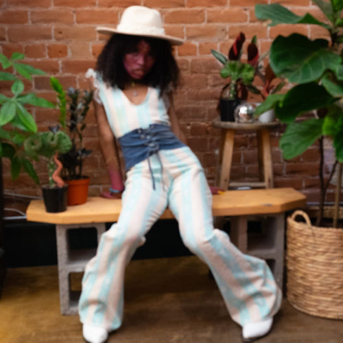 Bell Bottom Jumpsuit – Handmade & Upcycled - The Modern Alien