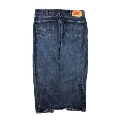 Black Denim Maxi Skirt – Handmade & Upcycled - The Modern Alien