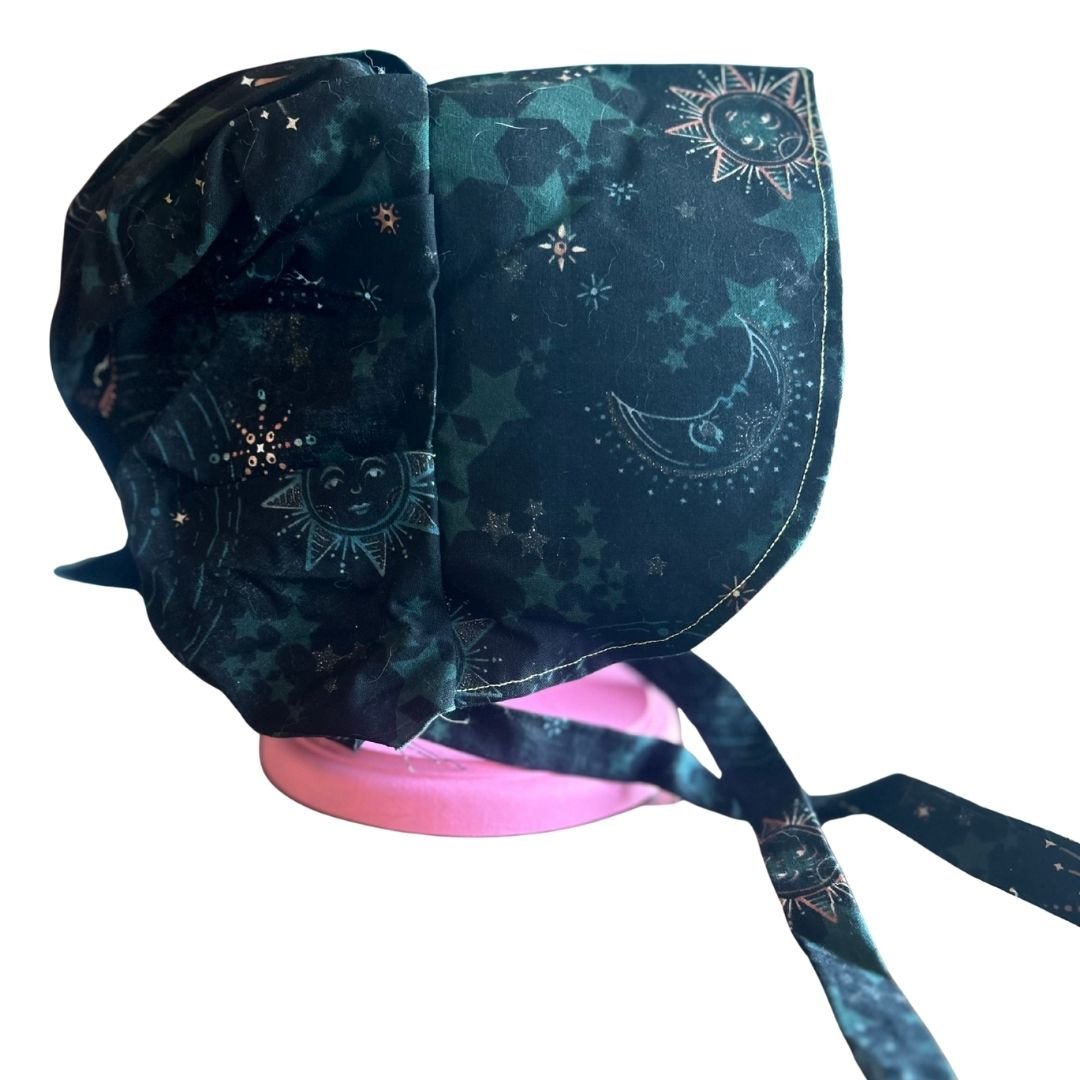 Black Witch Bonnet – Handmade & Enchanted