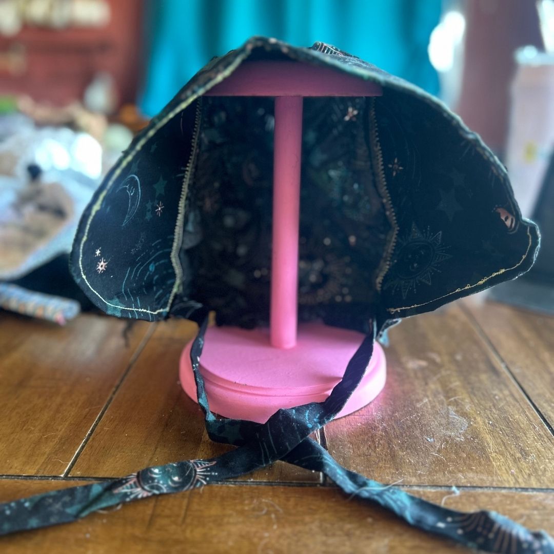 Black Witch Bonnet – Handmade & Enchanted - The Modern Alien