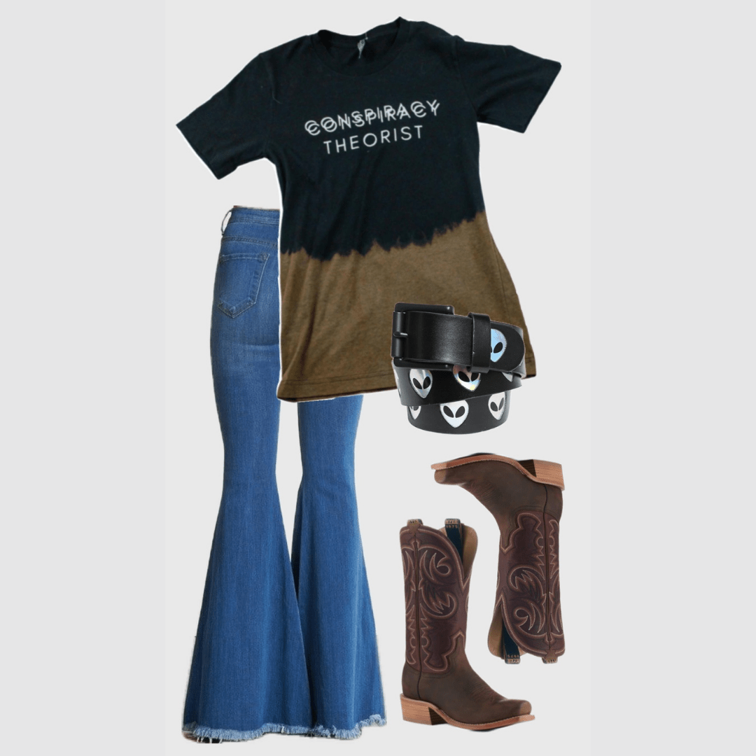 Bleach - Dyed "Conspiracy Theorist" Graphic T-Shirt - The Modern Alien