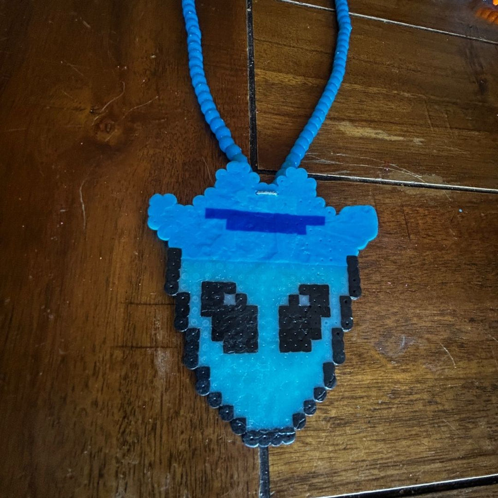 Blue Alien Cowboy Necklace – Handmade & Yeehaw From Another Planet - The Modern Alien