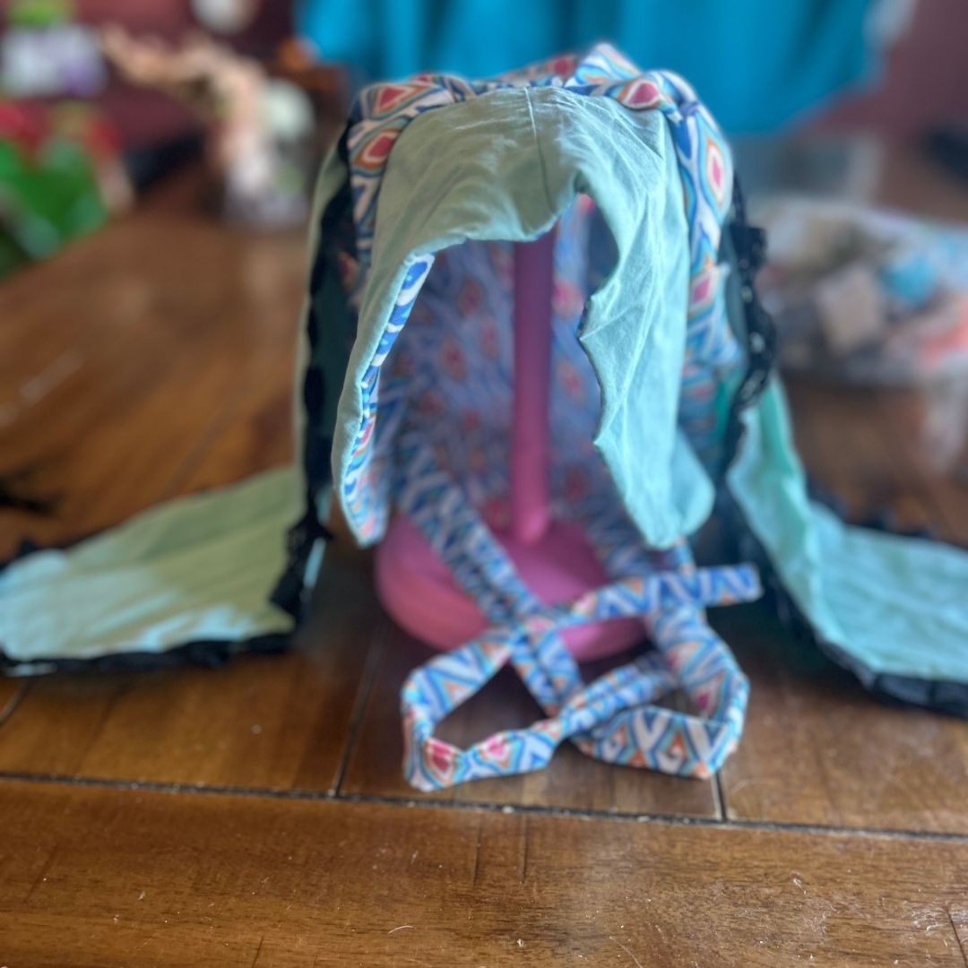 Blue Bunny Bonnet – Handmade & Upcycled - The Modern Alien