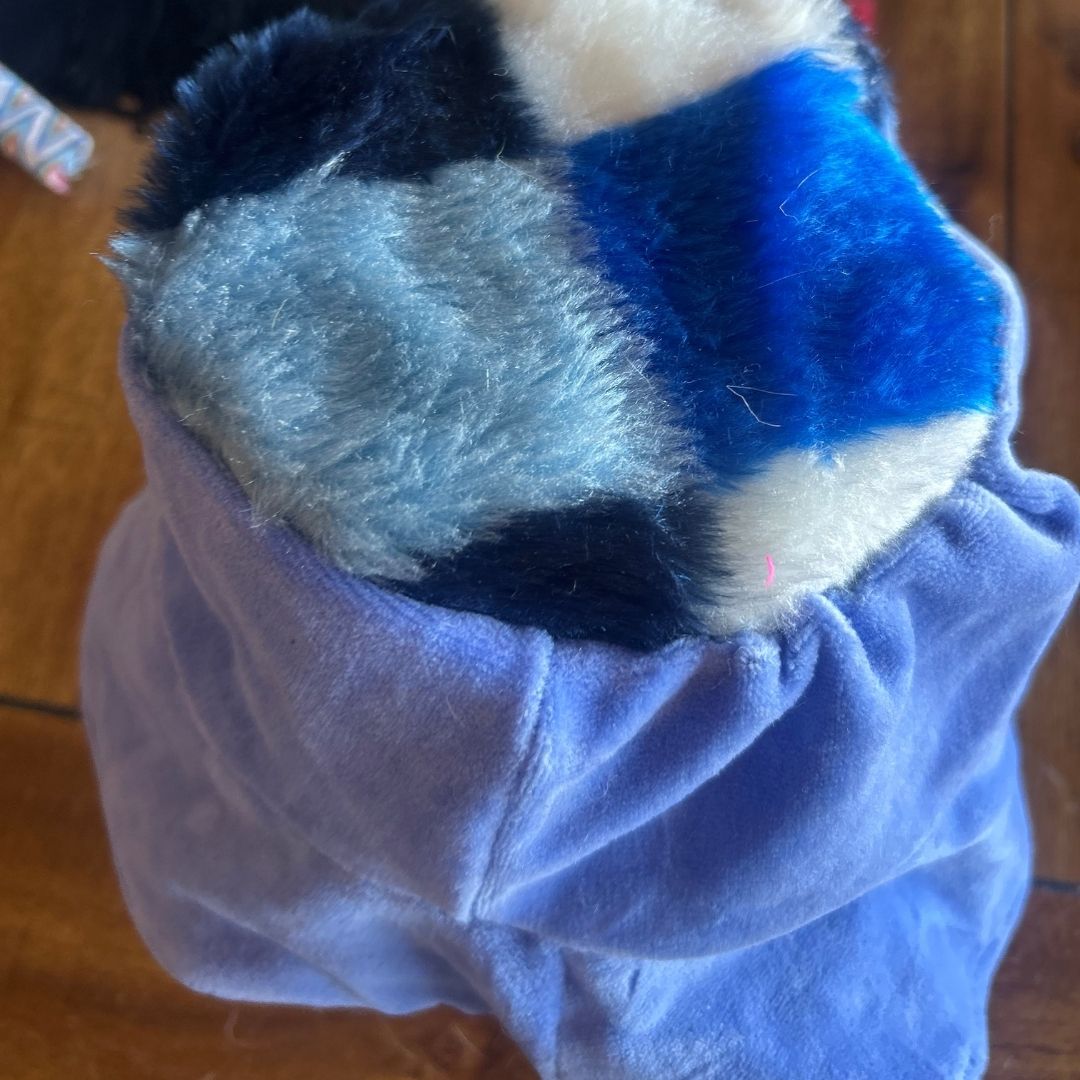Blue Fur Reversible Bucket Hat – Handmade & One - of - a - Kind - The Modern Alien