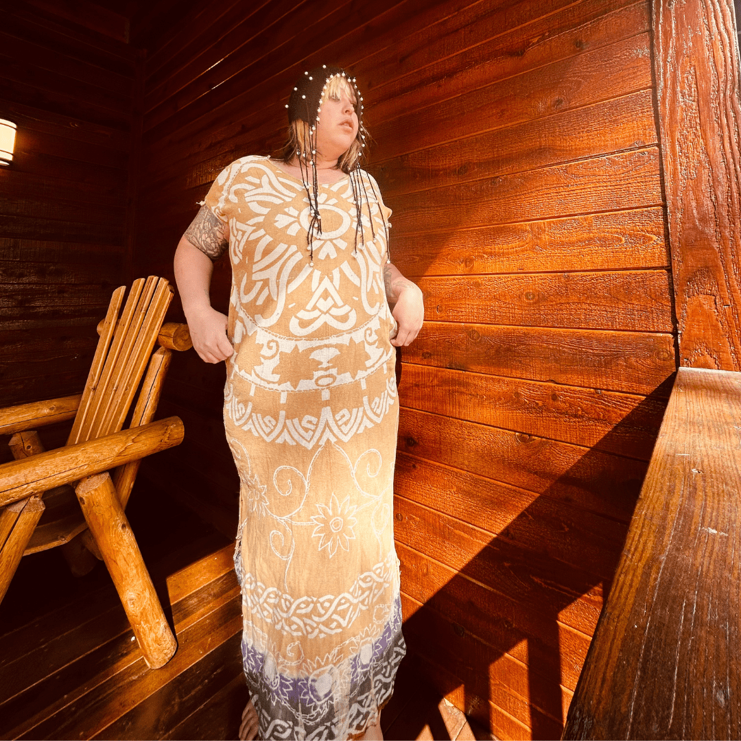 Boho Sunburst Dress – Handmade & Upcycled - The Modern Alien