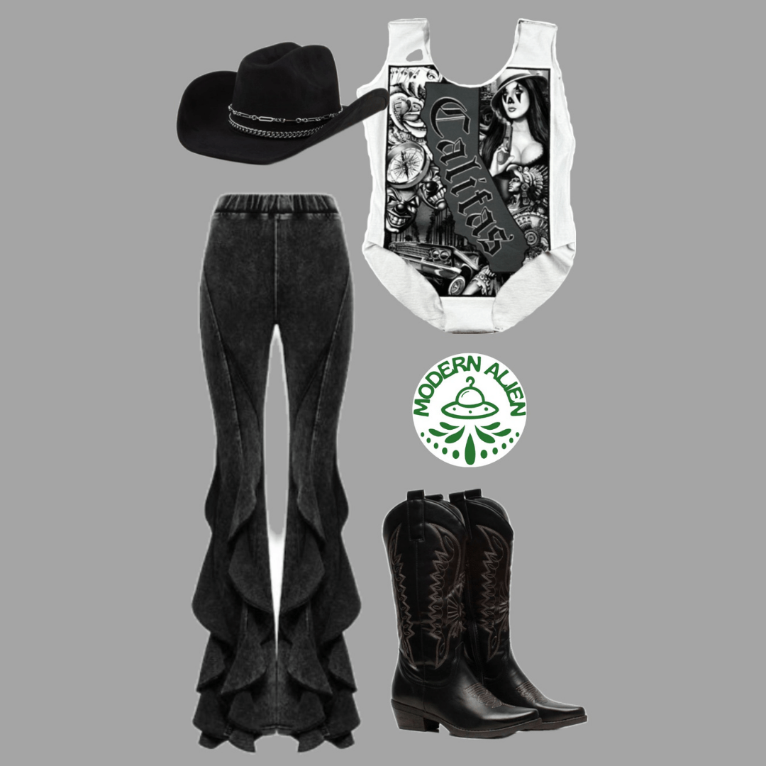 “Califas” Bodysuit – Handmade & Upcycled - The Modern Alien