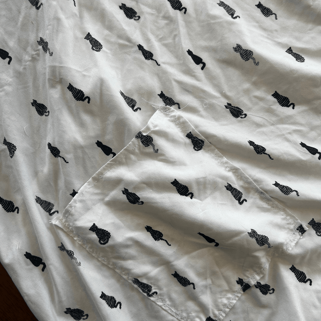 Cat Print Jumpsuit – Handmade & Upcycled - The Modern Alien