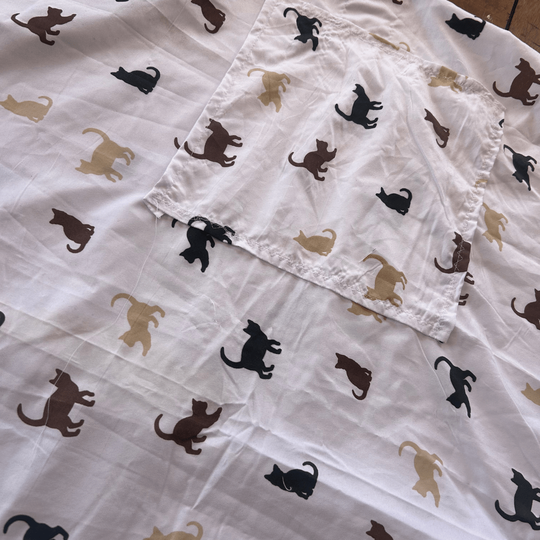 Cat Print Jumpsuit – Handmade & Upcycled from Bedsheet - The Modern Alien