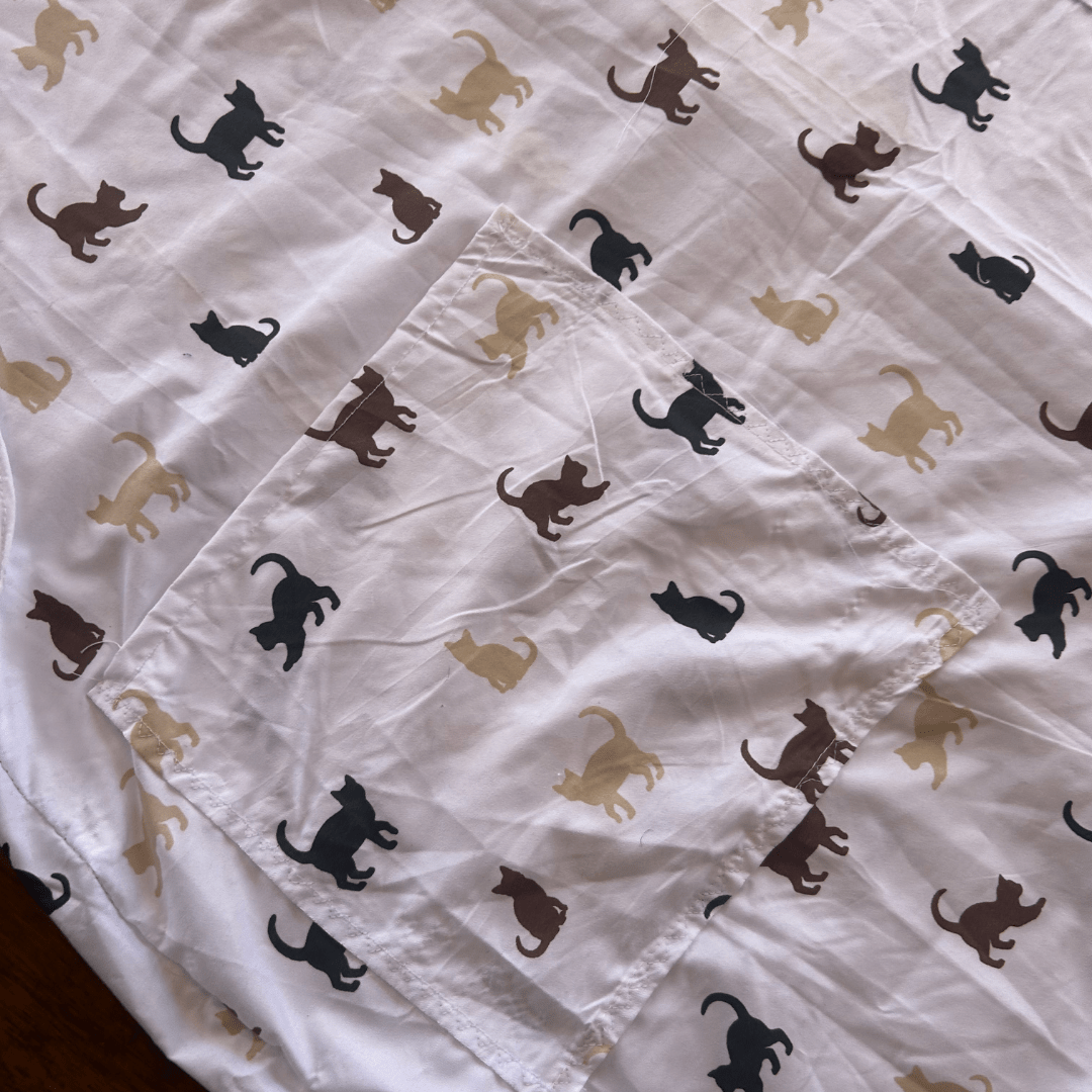 Cat Print Jumpsuit – Handmade & Upcycled from Bedsheet - The Modern Alien