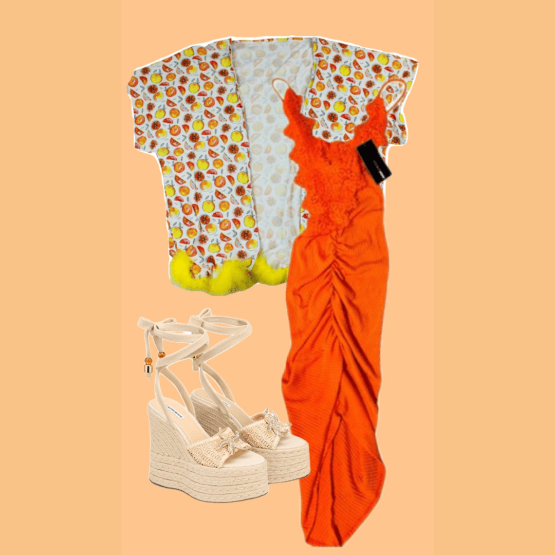 Citrus Bliss Kimono – Handmade & Upcycled - The Modern Alien