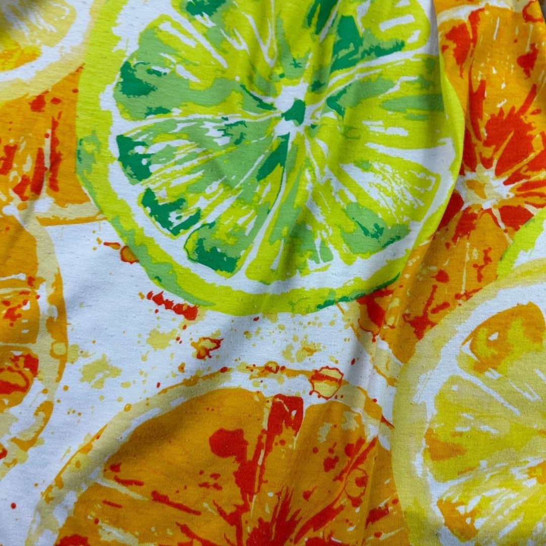 Citrus Two - Piece Set – Handmade & Upcycled - The Modern Alien